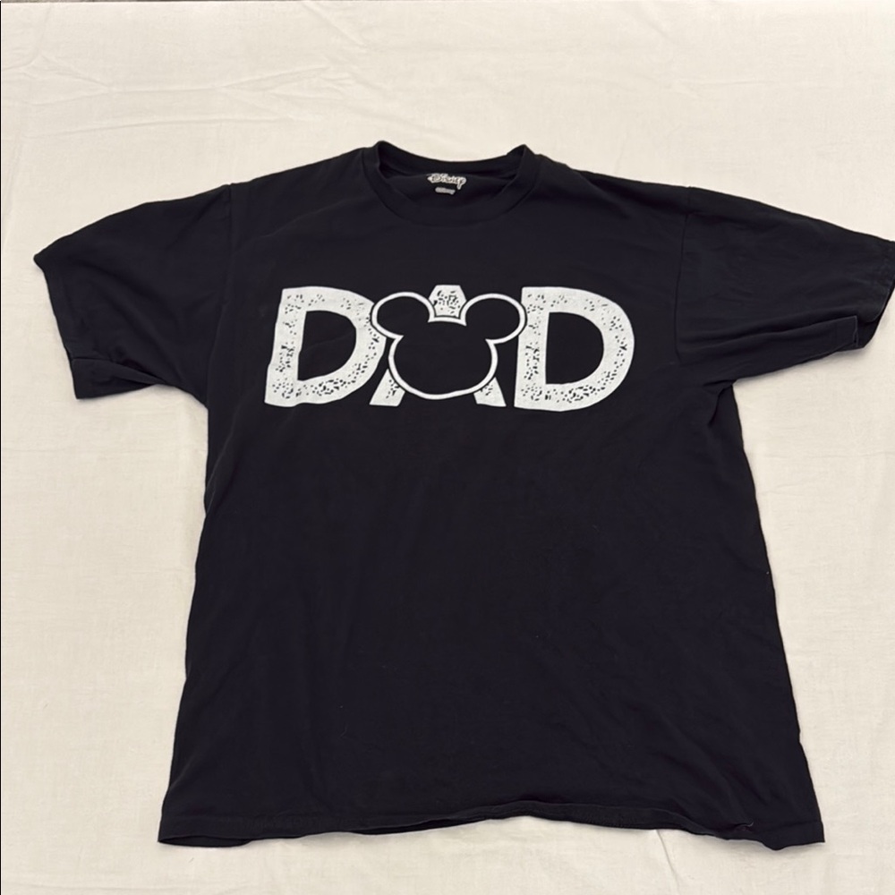 Disney Dad Black and White Short Sleeve Tee S/M